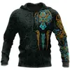 Moda Primavera e Outono Quente Transfronteiriça Suéter 3D Masculino Animal Print Cool Moda de Rua Moletom Clássico