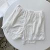 2022 Verano Delgado Ropa Exterior Encaje Pantalones de Seguridad para Mujer Anti-caminar Color Sólido Cintura Media Shorts Básicos de Tres Puntos para Mujer