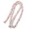 Paquete de 1 Yarda de Cuerda de Hilo Hueco de Poliéster Colorido para Pulseras, Collares y Accesorios de Joyería Hechos a Mano