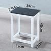 R* Taburete Cuadrado Simple Taburete de Comedor Silla de Entrenamiento para Mesa de Comedor en Casa Taburete de Hierro de Madera Taburete de Color Elevación Adulto Taburete de Taller de Fábrica