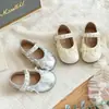 Zapatos de Princesa para Niñas con Lazo y Perlas 2026 Nueva Moda Primavera y Otoño Versátiles Casuales para Niños Zapatos Bajos de Piel