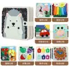 Tablero de Aprendizaje de Fieltro Transfronterizo para Niños, Tablero de Vestir DIY, Libro de Cuentos de Iluminación del Conocimiento, Tablero de Aprendizaje de Fieltro Personalizado