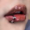 Garra de Dragón de cuatro puntas Ópalo acero de titanio aro para labio lindo nicho ins joyería para perforaciones Yiwu transfronterizo Europeo y Americano Al por mayor