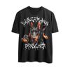 Camiseta de Manga Corta Oversize Holgada de Algodón para Hombre y Mujer, Estampado de Perro Lobo Chihuahua Pug, Estilo High Street, Impresión Directa