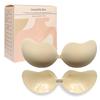 Almohadillas de Silicona para Pechos de Mango Transpirables, Cepilladas a Mano, para Pechos Grandes, Estilo Delgado, Anticaída, Anti-Exposición, Almohadillas de Silicona Invisibles para Sujetador para Vestidos de Novia