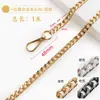Cadena de Aluminio Pulido de Cuatro Caras 1m / 1.2m Producto Terminado con Hebilla para Reemplazo de Bolso Correa de Hombro Cadena para Bolso de Axila de Mahjong Venta al por Mayor