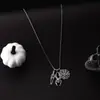 Colares da Série Mais Quente de Halloween da Amazon, Colares com Pingente de Caveira de Moda Europeia e Americana Mais Vendidos, Acessórios Masculinos da Moda