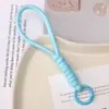 Corda Colorida Trançada Lanyard Curto Pulseira de Contas Artesanal DIY Chaveiro Material para Joias Acessórios Pingente