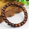 Pulseiras de Jacarandá Preto para Homens e Mulheres, Contas de Madeira para Oração Budista, Pulseiras de Contas Giratórias para Casais, Pulseiras com Anel Giratório de Sândalo, Joias