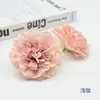 Flores de Clavel de Simulación Tamaño Grande Paquete de Materiales Hechos a Mano DIY Cabezas de Flor Broche Hecho a Mano Adorno para el Cabello Corona de Flores Flores de Seda
