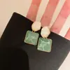 Brincos de Flor de Resina com Zircônia Fresca Estilo Floresta Agulha de Prata, Brincos de Nicho Estilo Festa, Brincos de Luxo Leve de Alta Qualidade para Mulheres