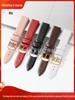 Pulseira de Couro Genuíno de Primeira Camada Dupla Face Ultrafina Super Macia Acessórios de Pulseira Unissex Multicor 12-24mm