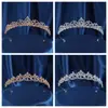 Tiara de Noiva Nova Transfronteiriça Liga de Zinco Strass Coroa Princesa Jantar de Aniversário Vestido Acessórios de Cabelo Luxo Retrô Atacado