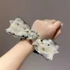 Elástico de Cabelo de Rede com Bolinhas e Strass Elegante, Estilo Coreano Dongdaemun, Novo Acessório de Cabelo Doce e Estiloso