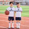 Conjunto de Uniforme de Fútbol para Niños y Niñas, Uniformes de Entrenamiento de Verano para Estudiantes, Uniformes de Equipo de Competición, Playeras Deportivas de Fútbol Personalizadas