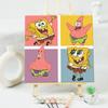 Paisaje de flores de dibujos animados, pintura al óleo digital, pintura decorativa para niños, pintura al óleo pintada a mano, pintura para colorear, pintura colgante, pintura al óleo para estudiantes WD