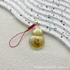 Saco da Sorte Folha de Ouro Puro Bolsa de Dinheiro Pingente Fechadura da Fortuna Ruyi Cabaceira da Fortuna Presente para Evento de Inauguração da Loja Fortuna e Prosperidade