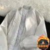 Chaqueta de marca versátil, moderna, acolchada, engrosada y cálida para otoño e invierno, corte holgado, a prueba de frío, impermeable, tipo béisbol