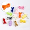 Estrellas acrílicas amor cuadrado cuentas sueltas cuenta con agujero pasante pulsera cadena para teléfono móvil llavero accesorios DIY