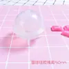 Molde de Silicone para Suporte de Vela de Resina Cristalizada DIY Papoula com Estrelas e Lua Vazadas, Molde de Silicone Base Redonda Bola para Suporte de Vela