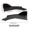 Protector universal de esquina trasera para automóvil 48 cm negro brillante pala trasera modificada para coche protección de parachoques trasero labio trasero