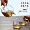 Taza de té de vidrio con mango de madera engrosado, resistente al calor, juego con filtro de té, accesorios para juego de té Kung Fu, té de madreselva y crisantemo