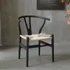 Silla en Y de haya y fresno importados, sillón de madera natural estilo nórdico para casa de huéspedes, silla de respaldo estilo chino para ocio, silla para casa de té