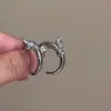 Argolas de orelha geométricas de zircônia super brilhantes, requintadas, de nicho, estilo Ins, atacado, estilo coreano moderno, brincos personalizados para o dia a dia, acessórios da moda