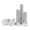 Tornillos de Acero Inoxidable 316L Dorado Súper A4-80 Rosca Completa Hexagonales Externos Pernos Hexagonales Externos M6M8M10M12M16M20