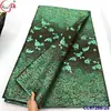 Hilo Dorado y Plateado Bordado Antiguo Brocado Jacquard Tela Cheongsam Brocado Africano Tela de Encaje