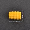 Semillas de Melón Pistacho Simuladas Bolas de Arroz de Maíz Pegamento de Crema para Manualidades Funda para Teléfono Móvil Hebilla de Zapato Pasador Accesorios de Joyería de Resina