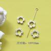 Colección Plata Antigua Vintage Rosa Cruz Amor Colgante diy Joyería Aretes Mano Collar Accesorios