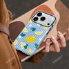 Funda de Teléfono Rayas de Limón de Verano Adecuada para Apple 17Pro Funda con Película Dos en Uno Funda para Teléfono Iphone16/15