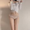 Noche Tres de la Mañana Sexy Encaje Pantalones Cortos/Tanga para Mujer Perlas Bragas Masaje Lencería Sexy Calzones Abiertos Venta al por Mayor