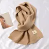 Cachecol de Cor Sólida 2022 Feminino de Inverno Espessado Imitação de Caxemira Xale Moda Estilo Ocidental High-end Estilo Coreano Cachecol Quente Versátil