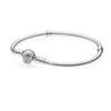 Pandora Cobre Blanco Plateado Cadena Hueso de Serpiente Pulsera Hueso de Serpiente Cabeza Cuadrada Plateada Gruesa Cadena Base Oro Oro Rosa