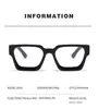 Gafas cuadradas cóncavas retro para mujer, gafas planas nuevas de estilo Ins