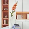 Nuevo producto transfronterizo: Flor Individual Violeta Artificial para Decoración del Hogar, Flor Artificial para Escaparate de Centro Comercial, Arreglo Floral de Boda, Adorno de Flor Artificial
