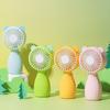 Mini ventilador de mano con forma de flor, portátil, con carga USB, pequeño, para estudiantes, venta al por mayor, regalo pequeño