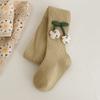 Meia-calça Infantil para Primavera e Outono, Leggings para Meninas para Usar por Cima, Meias Meia-Calça Fofas com Estampa de Cereja, Leggings para Bebê de Espessura Média