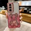Capa de Celular Real Me 14pro Pó Brilhante Areia Movediça Urso Violento Capa Protetora Anti-Queda RealmeC75 para Real Me V15