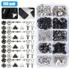 Venta Directa de Fábrica Kit de Reparación de Broches de Presión de Hierro de 12 mm, Paquete Combinado de 100 Juegos, Ganchos para Cuello de Ropa Interior, Ganchos para Pantalones Juego de Calidad