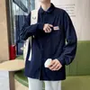 Chaqueta tipo camisa de nicho para hombre de otoño, estilo Hong Kong, versátil, clásica, corte holgado, camisa de pana, retro, delgada