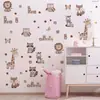 Una Variedad de Lindas Pegatinas de Pared de Animales del Bosque y Ciervos para Sala de Estar, Dormitorio, Habitación Infantil, Decoración de Pared de Fondo del Hogar, Pegatinas de Pared Autoadhesivas