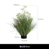 Paisagismo com Plantas Verdes Artificiais Estilo Floresta, Touceiras Artificiais de Junco, Montes de Grama, Decoração de Bonsai, Ornamentos Florais para Cantos Internos