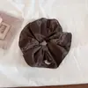 Goma para el pelo de flor de anacardo coreana, Diadema de bufanda cuadrada elegante para mujer, Cuerda para moño de pelo de alta gama, Accesorio para el pelo, Estilo retro coreano