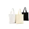 Bolsa de lona diy impresión de logo personalizado clase de entrenamiento para estudiantes bolsa de lona en blanco publicidad para exposiciones bolsas de mano de tela de algodón