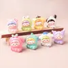 Sanrio cabeça torta bebê diy resina acessórios enfeites moda brincar saco surpresa adorável joia pingente chaveiro atacado