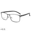 Venta directa de fábrica de gafas de montura completa para hombre San Divaro, montura óptica de metal, montura de gafas de negocios para miopía ultraligera.