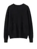 Idea Yarn 100% Cachemira Pura Prendas de Punto Otoño e Invierno Nuevo para Mujer Cuello Redondo Holgado Manga Raglán Prendas de Punto Aspecto Adelgazante Prendas de Punto